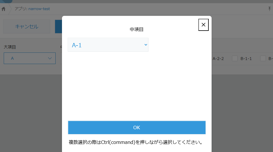 基本機能拡張プラグイン - 選択肢絞込プラグイン